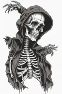 travis scott skeleton tattoo design idea