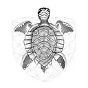 Turtle tattoo design idea