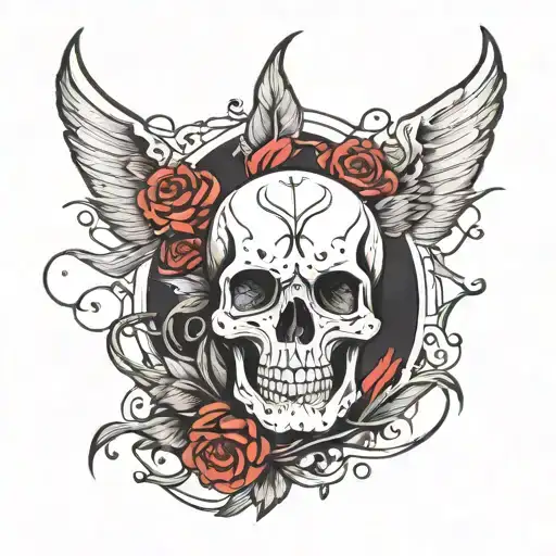 skeleton funny line art tattoo tattoo design idea