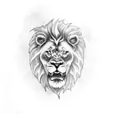 Roses and Stopwatch, Motivational speech and lion sleeve tattoo design idea