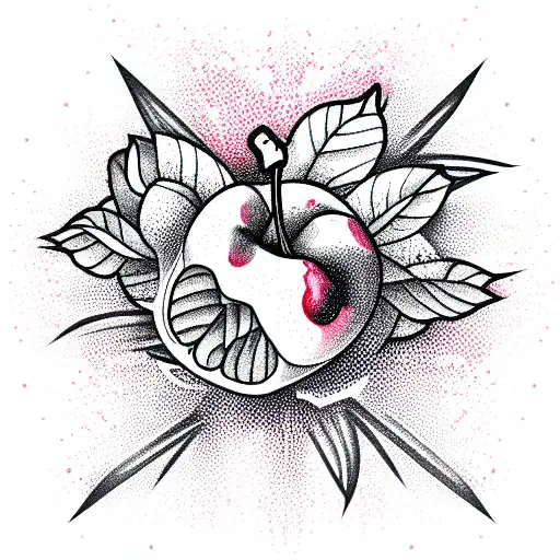 Cherry tattoo design idea