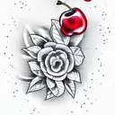 Cherry tattoo design idea