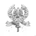 commando, remembrance, poppy, military tattoo design idea