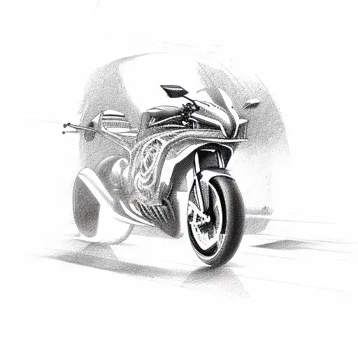 motorcycle fork  tattoo design idea