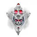 front of a motorcycle fork  tattoo design idea