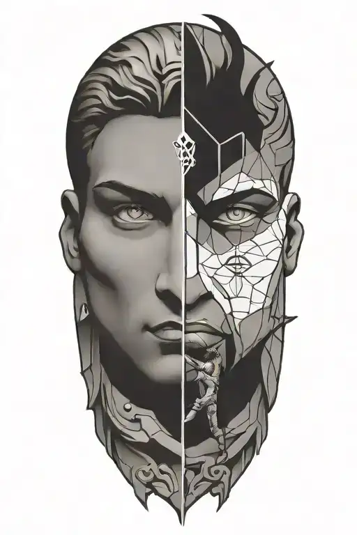 David vs Goliath tattoo design idea