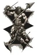 David vs Goliath tattoo design idea
