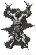 David vs Goliath tattoo design idea