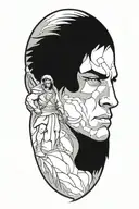 David vs Goliath tattoo design idea