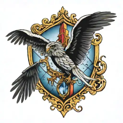 Harry potter et fourth wing attached tattoo design idea