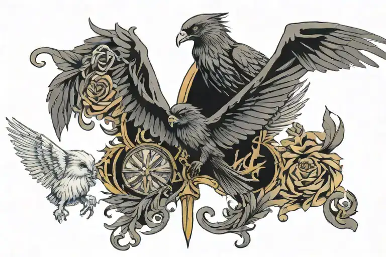 Harry potter et fourth wing tattoo tattoo design idea