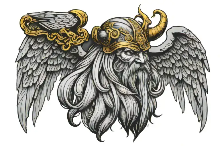 Odin tattoo design idea