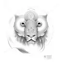 peace with om  sing tattoo design idea