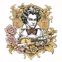 beethoven tattoo design idea