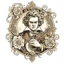 beethoven tattoo design idea