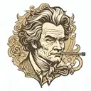 beethoven tattoo design idea
