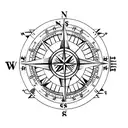 compass pocahontas tattoo design idea