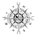 compass pocahontas tattoo design idea