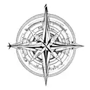 compass pocahontas tattoo design idea
