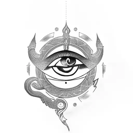 Eye of Horus tattoo design idea