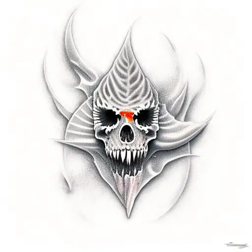 espada con su hoja bañada en fuego tattoo design idea