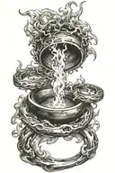 The fire ring tattoo design idea