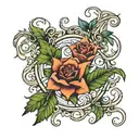 pec tattoo design with vines going through it  tattoo design idea