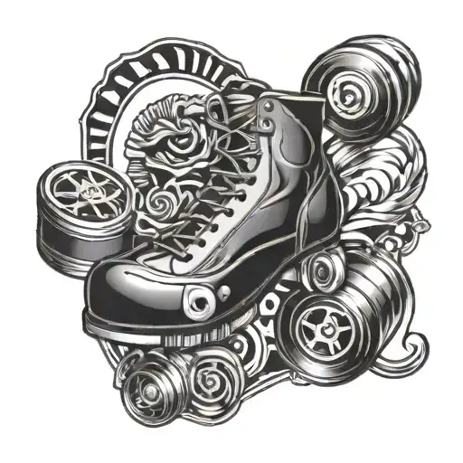 roller derby tattoo design idea