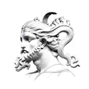 Greek mythology interaction Zeus, Hera, Aphrodite, Apollo, Ares, Artemis, Athena, Demeter, Dionysus, Hephaestus, Hermes  tattoo design idea