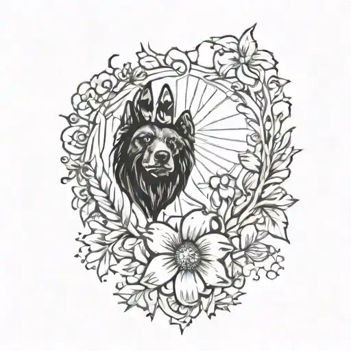 Booney and make the first O a dog paw and add bear emoji to end of it   tattoo design idea