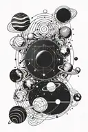 Solar System tattoo design idea