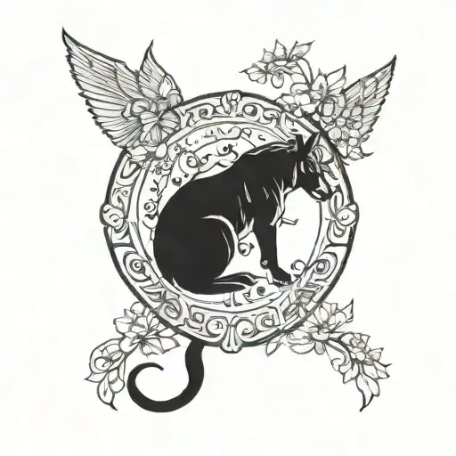Volga Ural Taurus Spring tattoo design idea