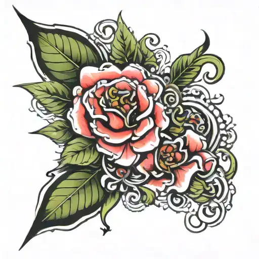 lucky enough tattoo design idea