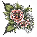 lucky enough tattoo design idea