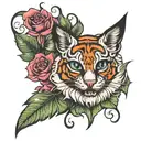 lucky enough tattoo design idea