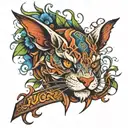 lucky enough tattoo design idea