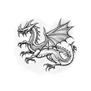 Welsh Dragon tattoo design idea