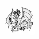 Welsh Dragon tattoo design idea