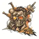 mad max tattoo design idea