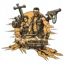 mad max tattoo design idea