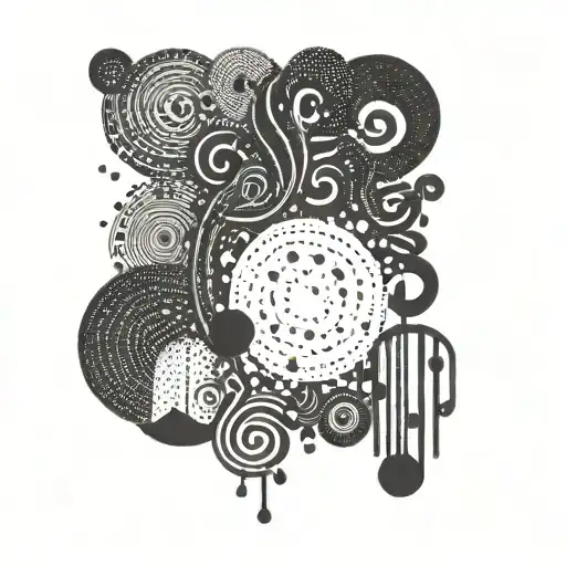 5 siblings music signature incorporated tattoo design idea