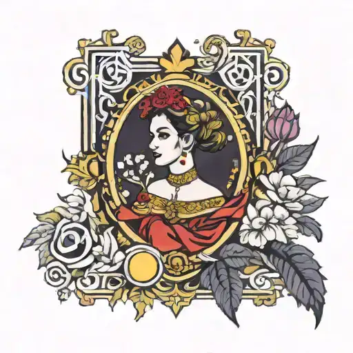 The Empress tarot card tattoo design idea