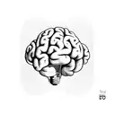 Brain Ai Inside A Light Bulb tattoo design idea