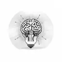 Brain Ai Inside A Light Bulb tattoo design idea