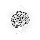 brain ai inside a light bulb tattoo design idea