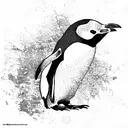 penguin tattoo design idea