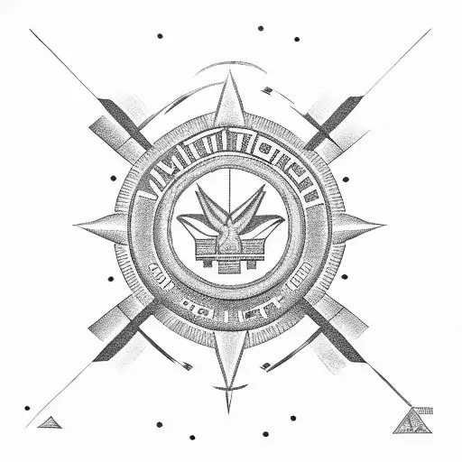 Wichita city flag with date April 2, 1961 tattoo design idea