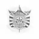 Wichita city flag with date April 2, 1961 tattoo design idea