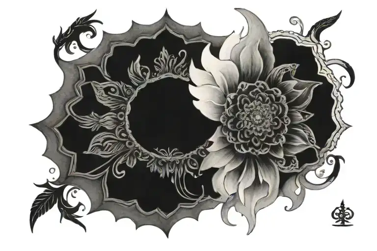 mandala, Carl Gustaw Jung, called and not called God will be present tattoo design idea