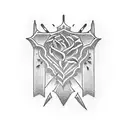 coffin nail tattoo design idea